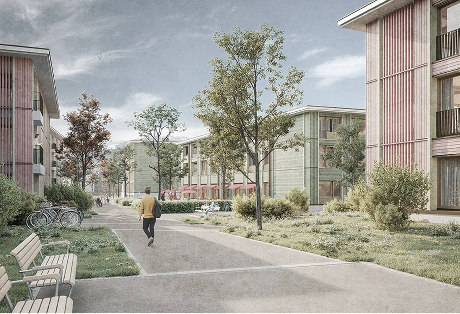 Zentrum Schachen Promenade